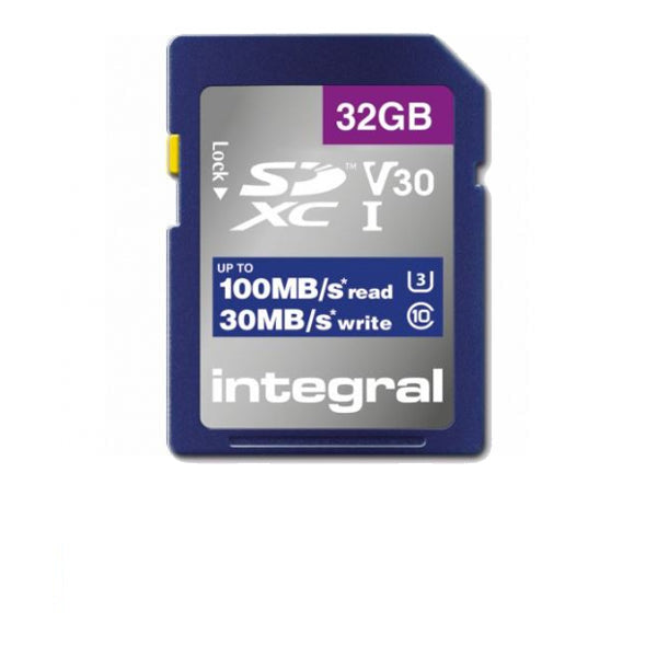 Integral Scheda di Memoria SD 32GB 100 MB/s Integral Scheda di Memoria SD 32GB 100 MB/s